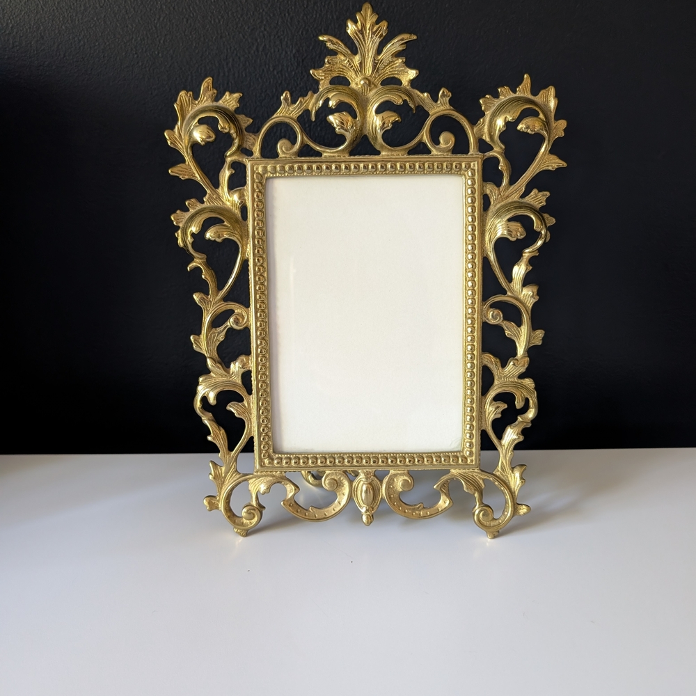 Rococo Solid Brass Picture Frame